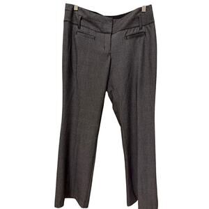 Express Editor Gray Dress Pants Women's Size 4 Wide Leg Stripe Office Siren Corp